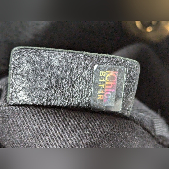 Chloe Ethel Geniue Leather Bag Large Shoulder Tote Black Gold Handbag - Picture 8 of 11